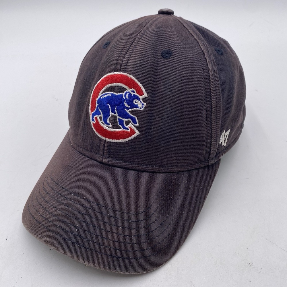 Chicago Cubs '47 Brand MVP Hat Clan Strap Adjustable Faded Blue‎ Classic